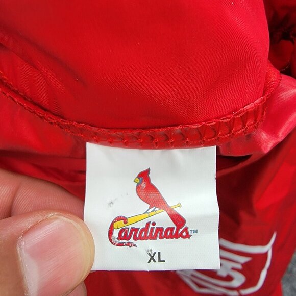St Louis Cardinals Jersey Mens XL Red 1/4 Zip Pullover MLB Baseball Sports - Picture 8 of 9